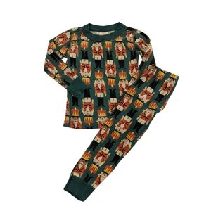 Hanna Andersson Nutcracker Toy Soldier Christmas Xmas Long Pajamas Boy Girl 3T